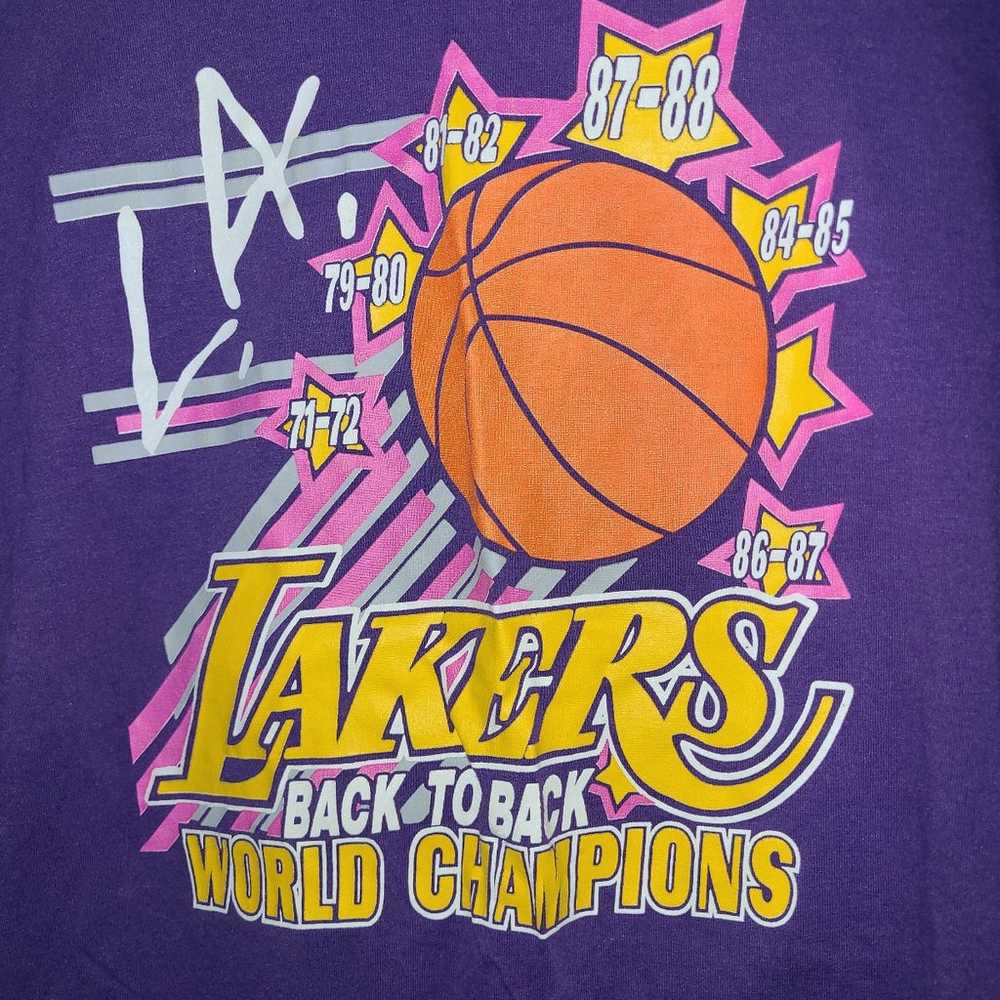Vintage Los Angeles Lakers shirt mens L - image 2