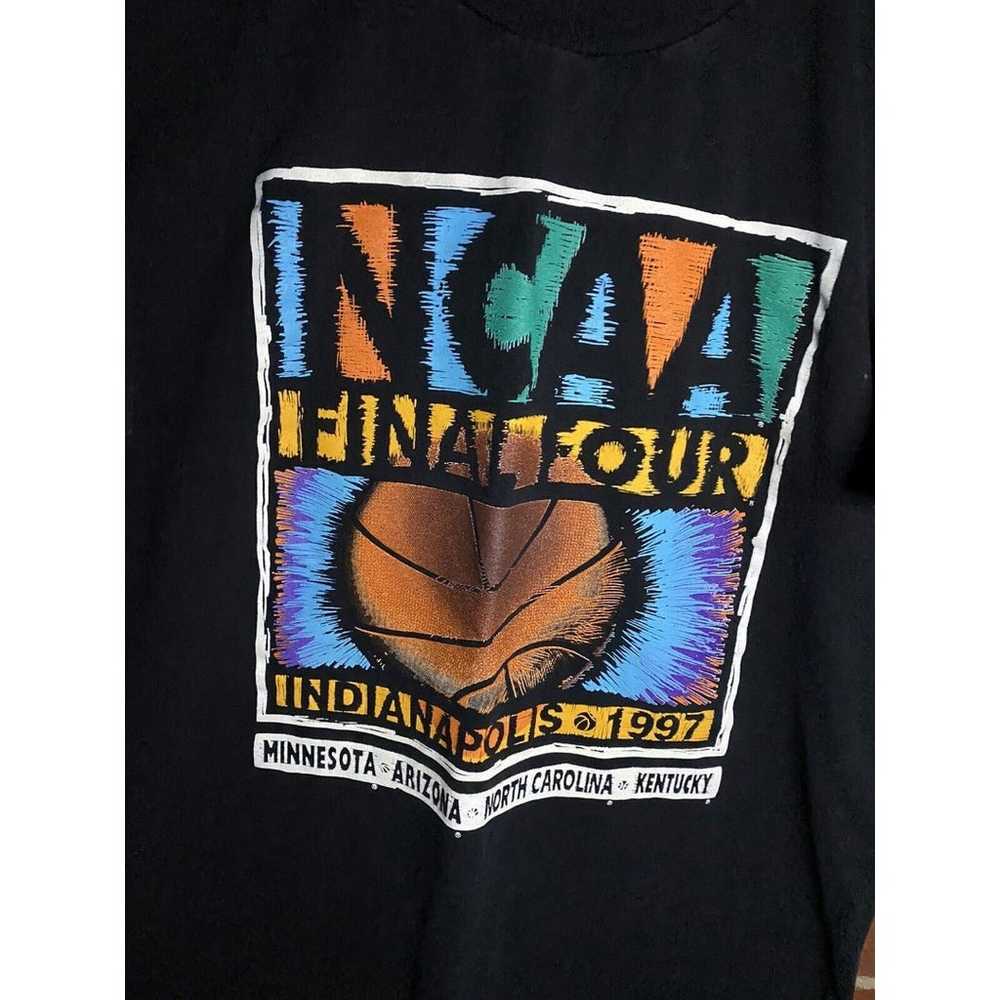 VINTAGE 1997 90s NCAA FINAL FOUR Basketball Shirt… - image 2