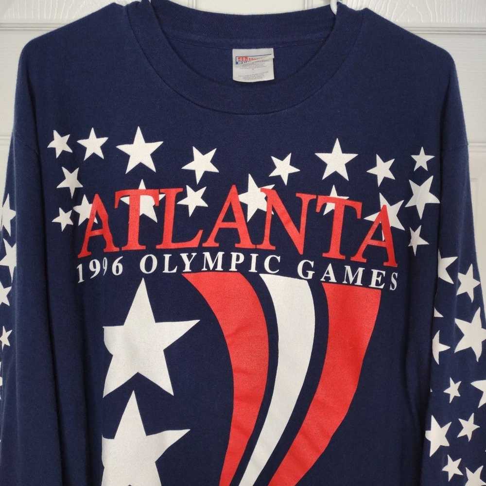 Vintage 1996 Atlanta Olympic Games Adult Large Na… - image 2