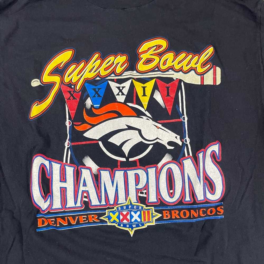 Vintage 1998 Denver Broncos Logo 7 NFL Super Bowl… - image 4
