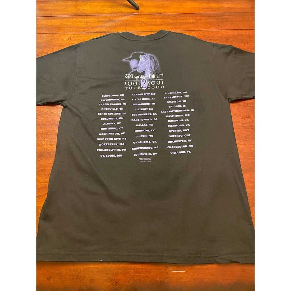 Vintage TIM McGRAW Faith Hill 2000 Tour T-shirt - image 4