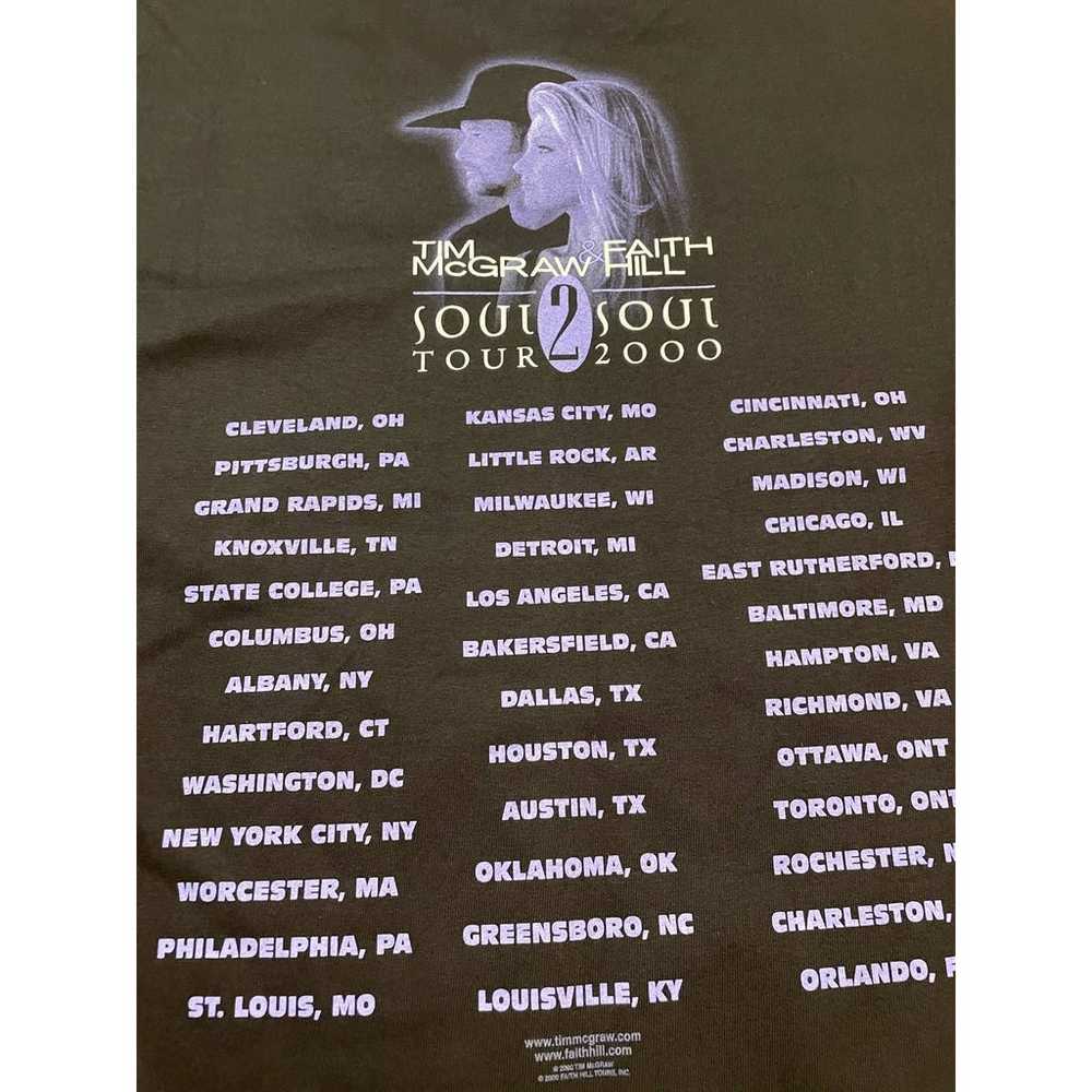 Vintage TIM McGRAW Faith Hill 2000 Tour T-shirt - image 5