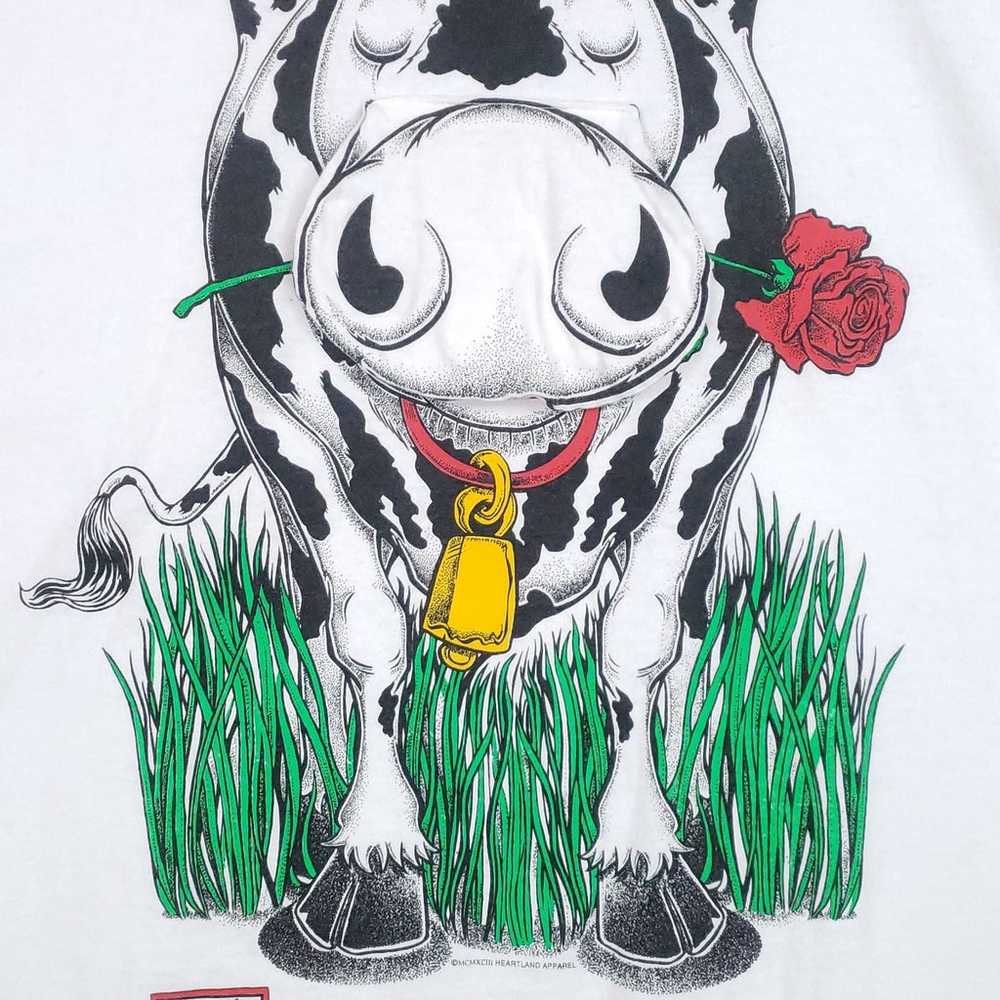 Vintage 90s Everyone Needs Love Moo Cow Valentine… - image 3