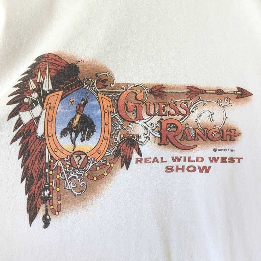 Guess 1994 Vintage Western Ranch Graphic Long Sle… - image 3