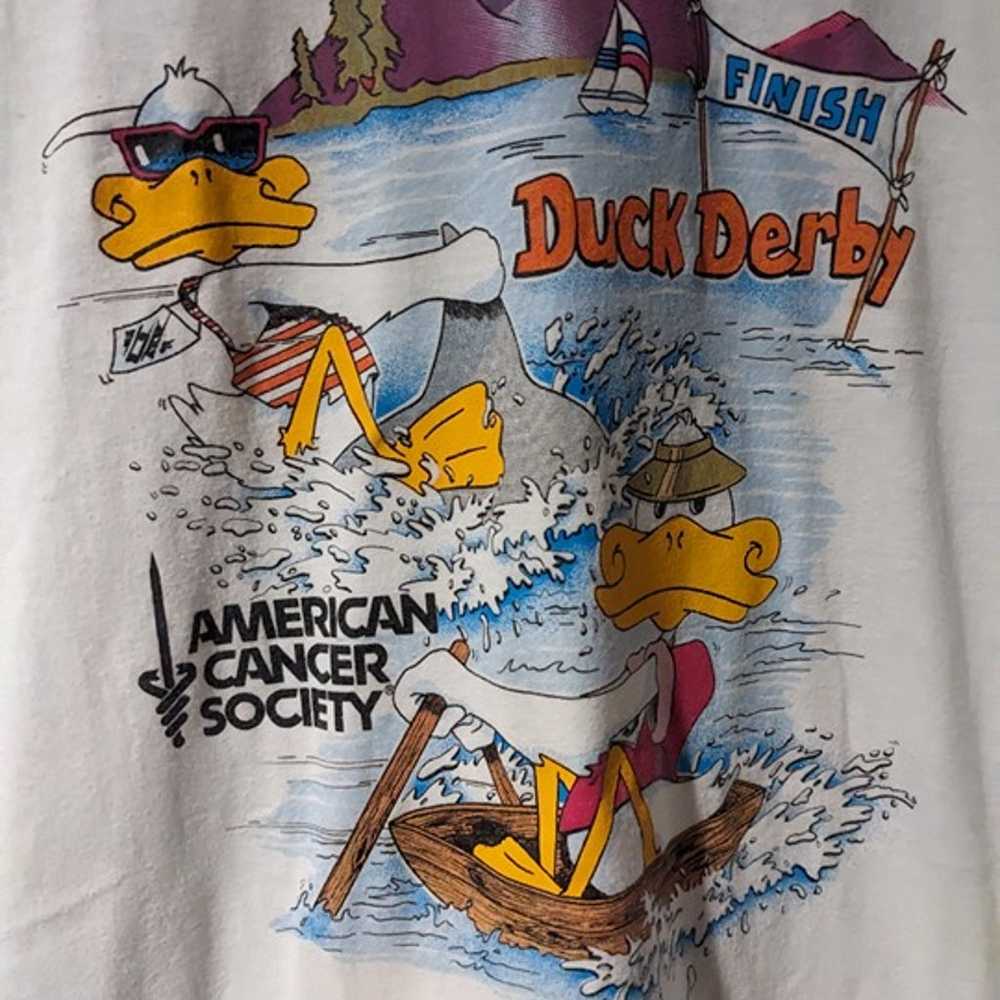 Vintage 80s Duck Derby American Cancer Society Wh… - image 2