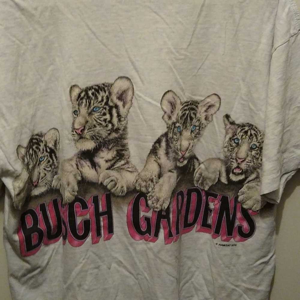 Vintage Bush Gardens tiger tshirt - image 1