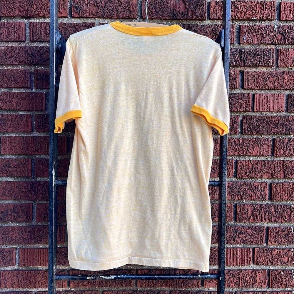 Vintage 1980’s Sportswear Golden Groom Ringer T-S… - image 3