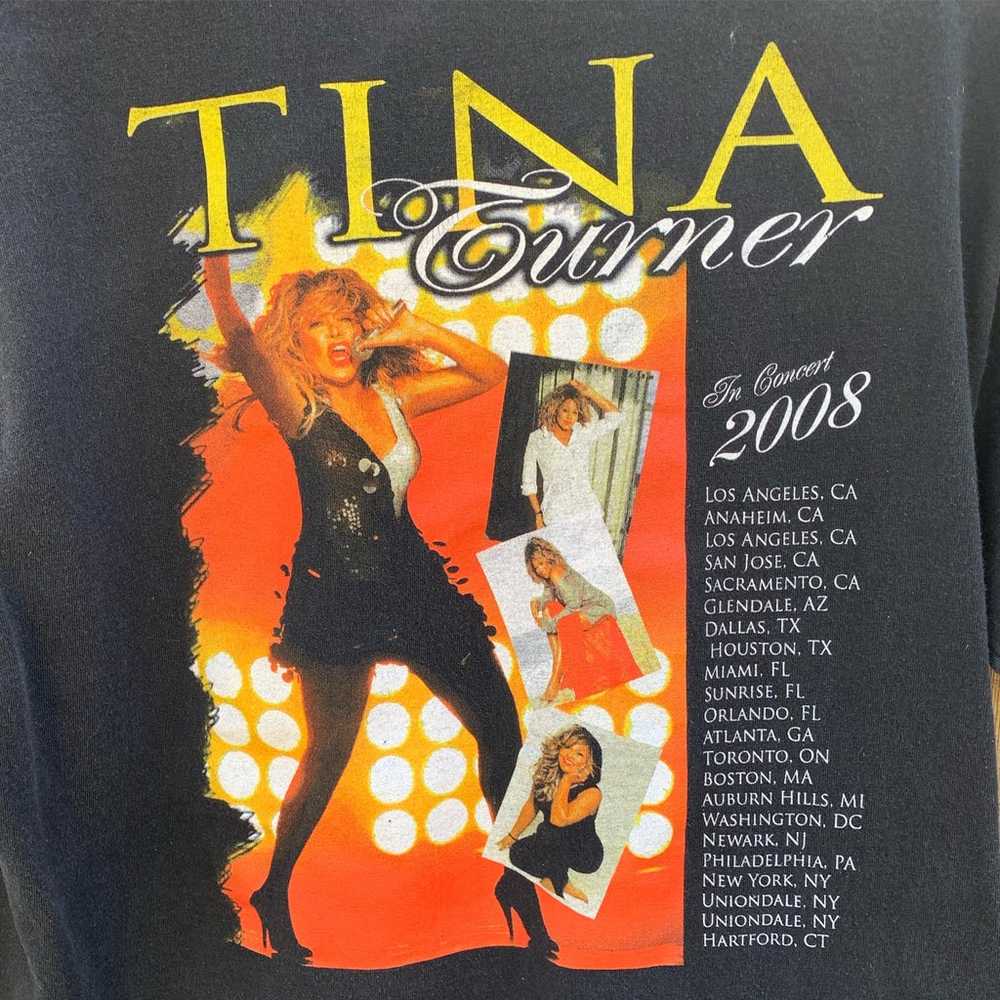 Tina Turner 2008 Tour Shirt - image 4