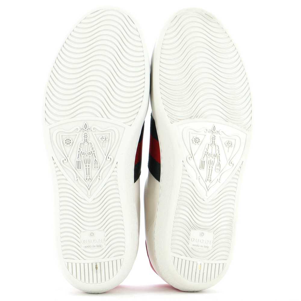 GUCCI Freya Hartas Ace Sneakers Embroidered Leath… - image 4