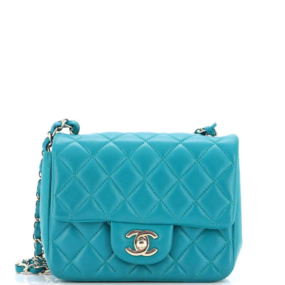 CHANEL Square Classic Single Flap Bag Quilted Lam… - image 1