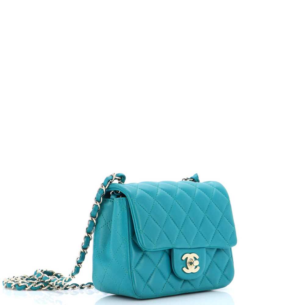 CHANEL Square Classic Single Flap Bag Quilted Lam… - image 2