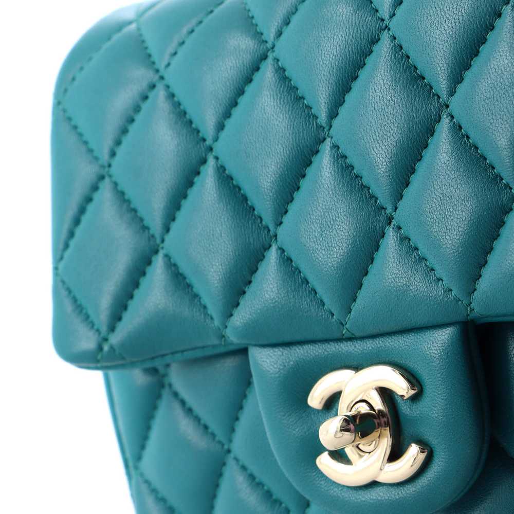 CHANEL Square Classic Single Flap Bag Quilted Lam… - image 6