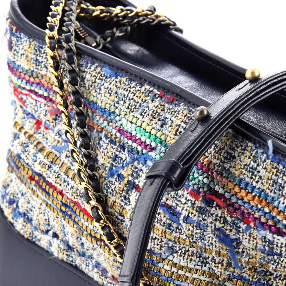 CHANEL Gabrielle Hobo Quilted Tweed and Calfskin … - image 7
