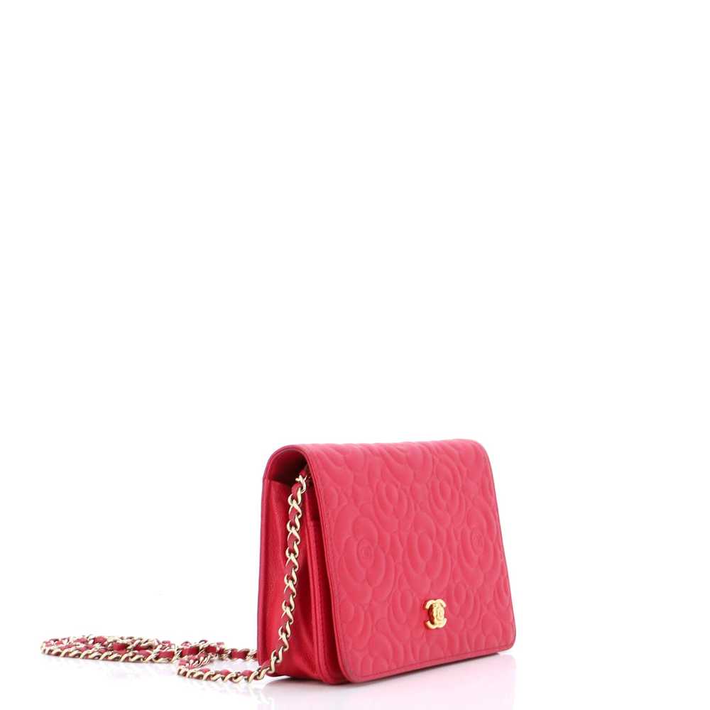 CHANEL Wallet on Chain Camellia Caviar - image 2