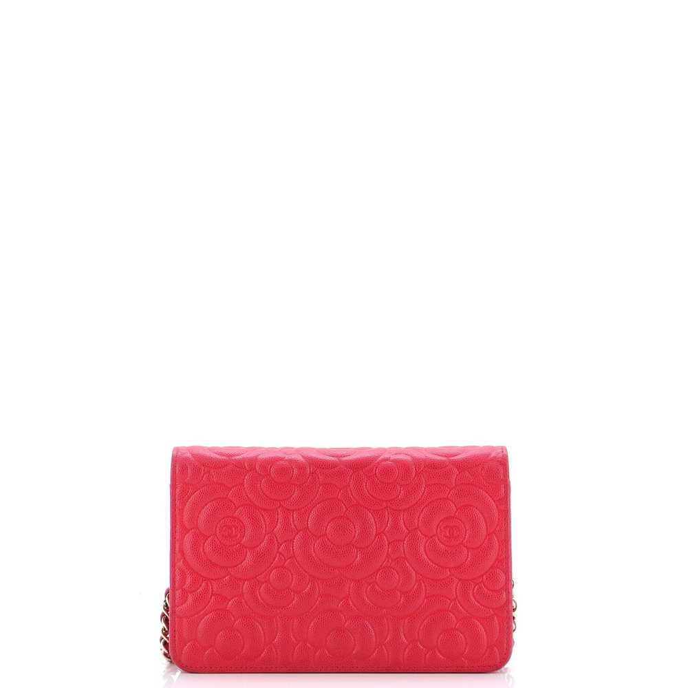 CHANEL Wallet on Chain Camellia Caviar - image 3