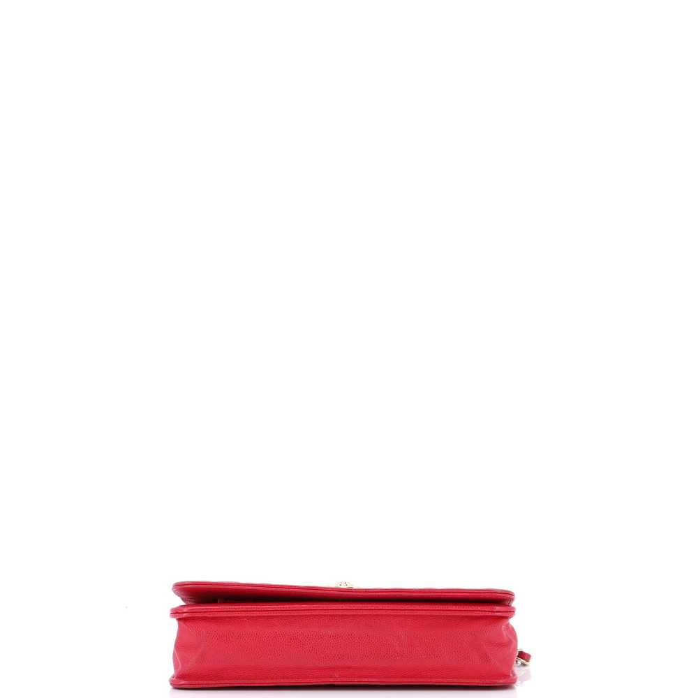 CHANEL Wallet on Chain Camellia Caviar - image 4
