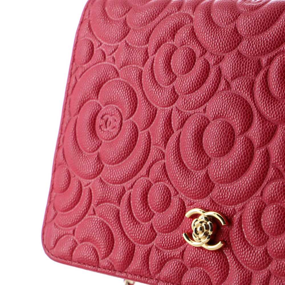 CHANEL Wallet on Chain Camellia Caviar - image 7