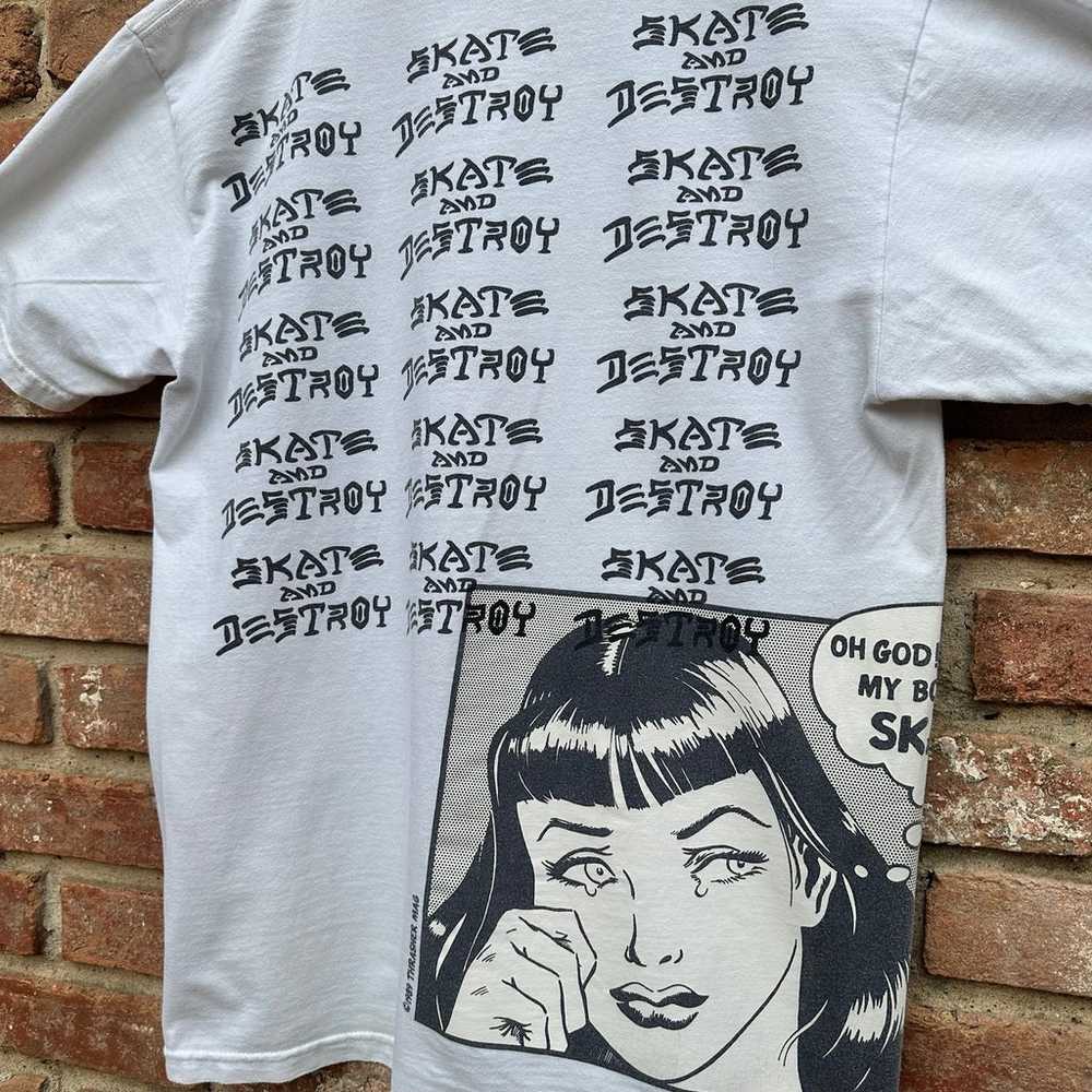 Supreme Trasher “Skate & Destroy” Collab Tee L - image 2