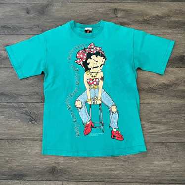 Betty Boop Ladies Baseball Jersey, Bonnie, Margie, and Mae Mesh Button Down  Baseball Jersey Vintage Shirt : : Clothing, Shoes & Accessories