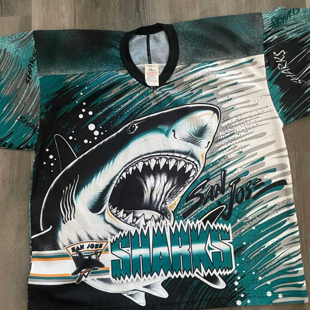 Vintage San Jose sharks jersey - image 2