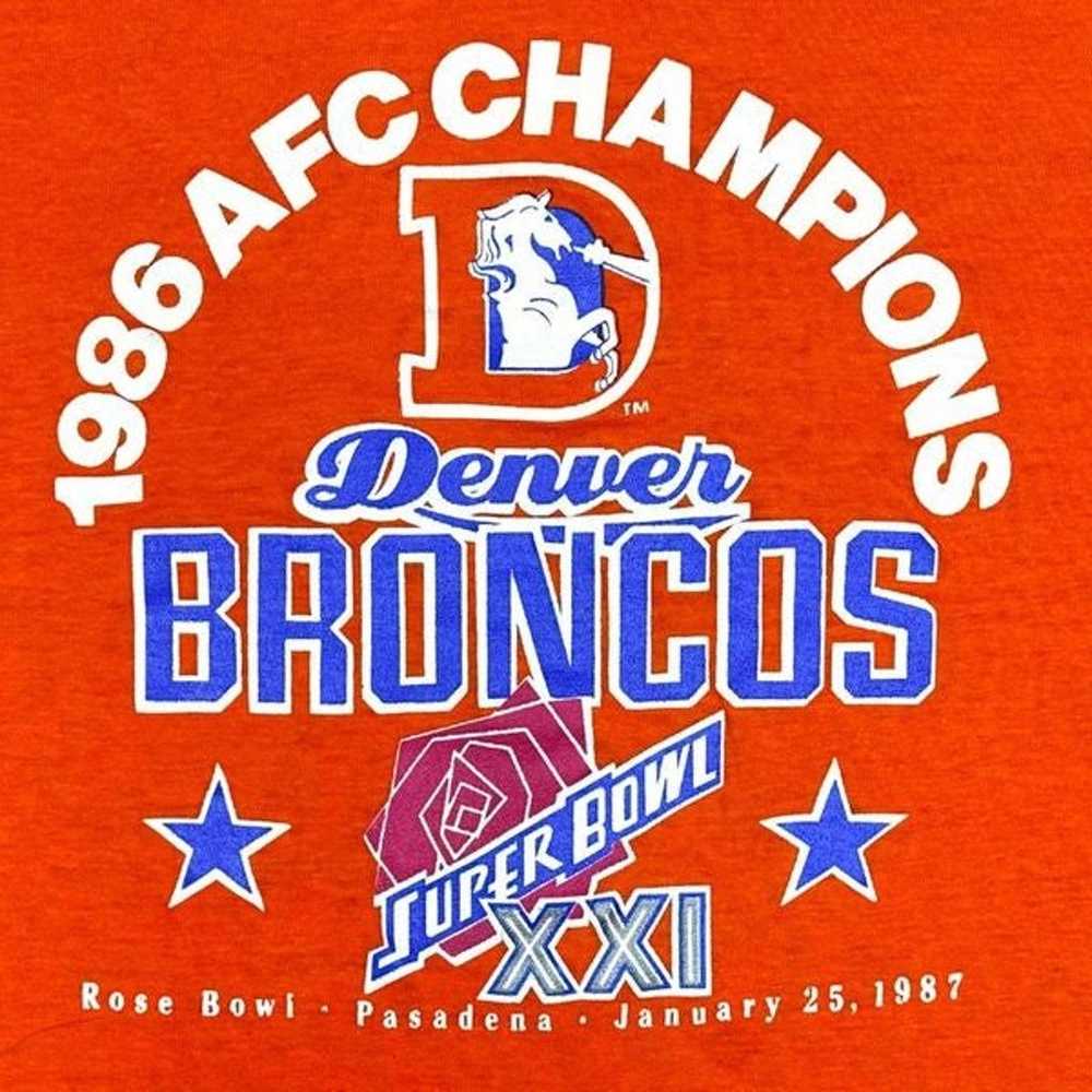 Vintage Logo 7 1986 AFC Champions Denver Broncos … - image 2