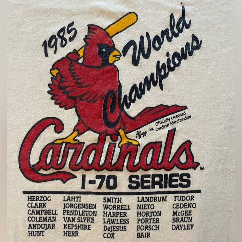Rare Vintage 1985 St Louis Cardinals World Series… - image 2