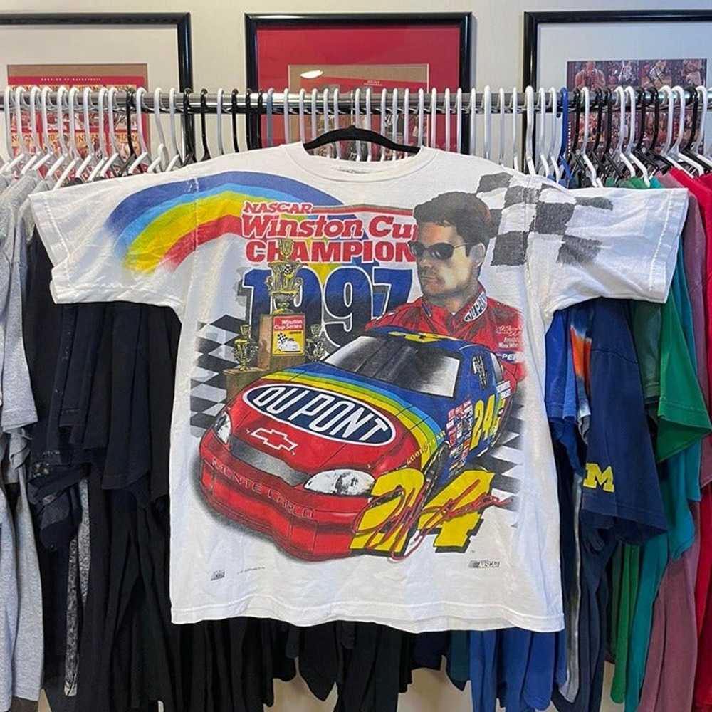 Vintage 1997 Jeff Gordon Nascar Racing AOP Shirt … - image 1