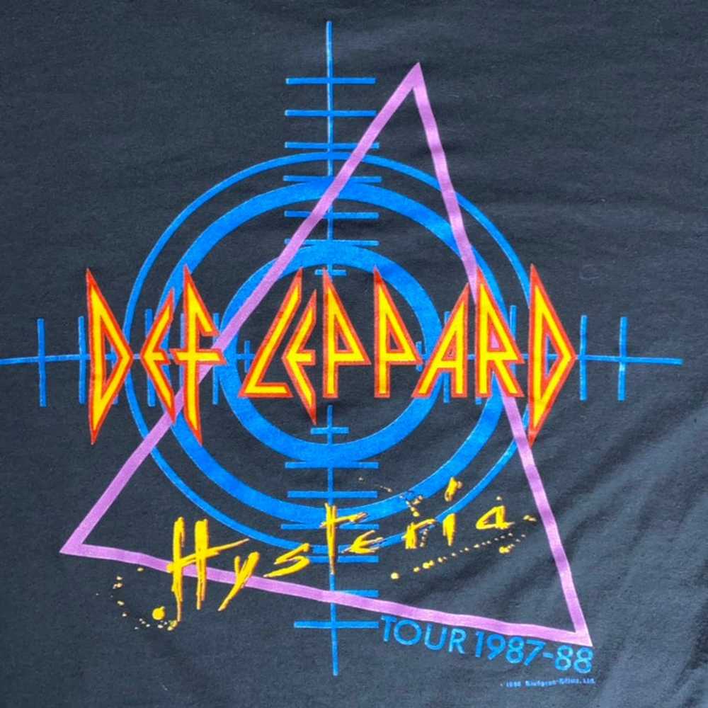 Vintage 1988 Def Leppard Hysteria Tour Rock Band … - image 4
