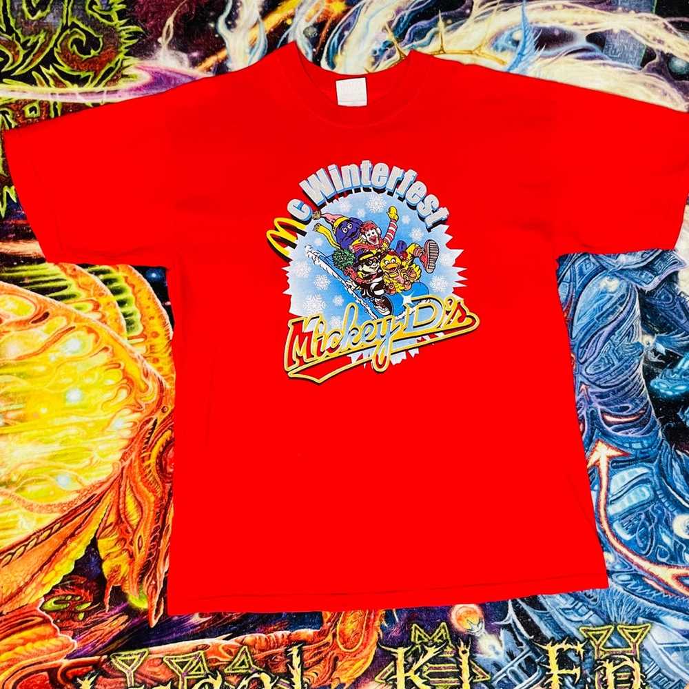 Rare Vintage 90’s Mc Donalds Mc Winterfest Shirt … - image 1