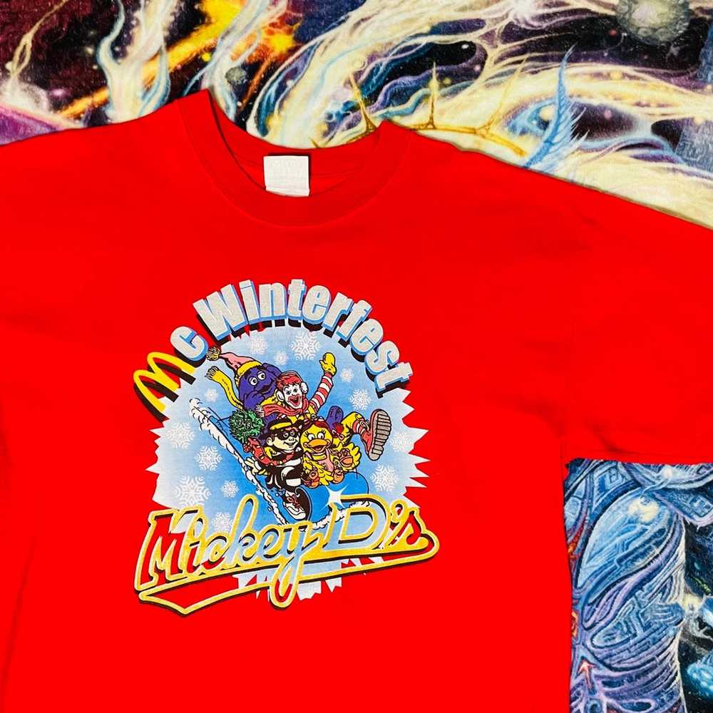 Rare Vintage 90’s Mc Donalds Mc Winterfest Shirt … - image 2