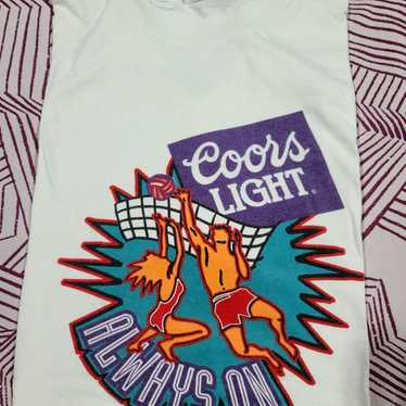 Vintage 90s coors light beer shirt - image 1