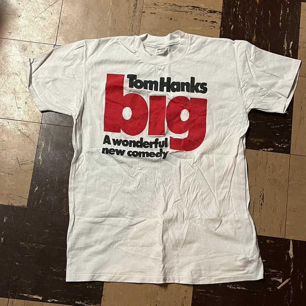 vtg Big movie shirt 1988 tom hanks the mask 90s p… - image 1