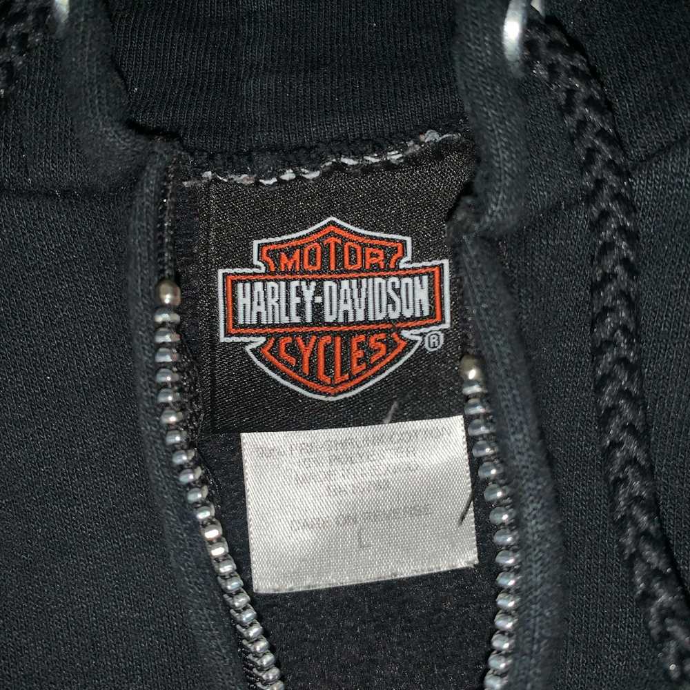 Harley Davidson Vintage Harley Davidson Zip Up Ja… - image 3