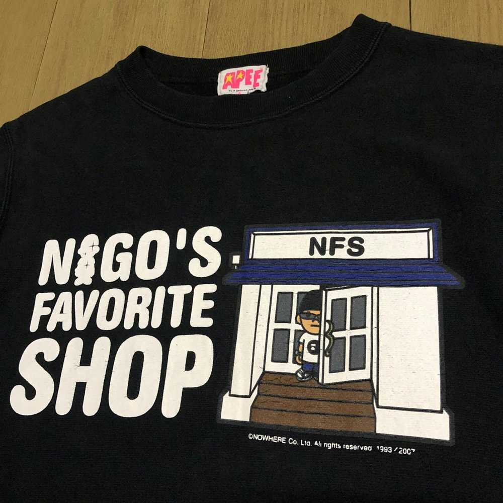 Bape RARE Nigo Favorite Shop Nowhere 2007 Sweatsh… - image 5