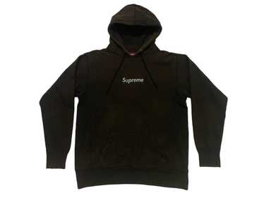 Black and brown supreme 2024 hoodie