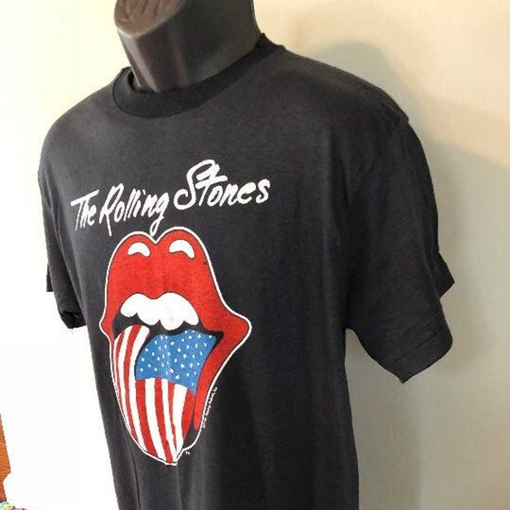 1981 Rolling Stones Tour Shirt Band 80s - image 2