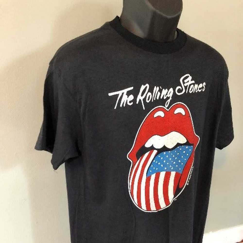 1981 Rolling Stones Tour Shirt Band 80s - image 3