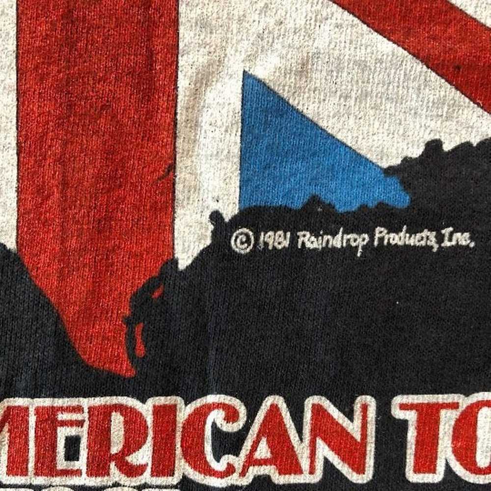 1981 Rolling Stones Tour Shirt Band 80s - image 6