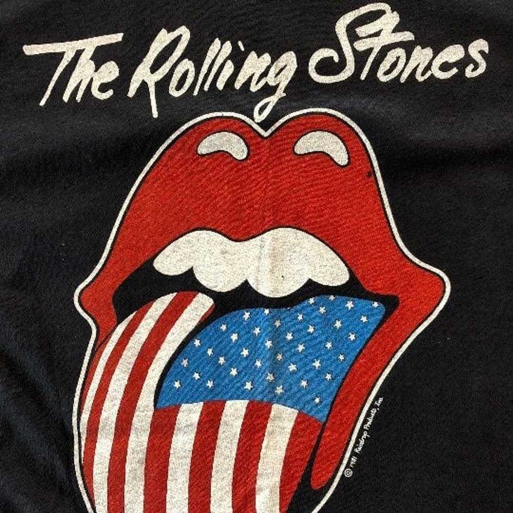 1981 Rolling Stones Tour Shirt Band 80s - image 7