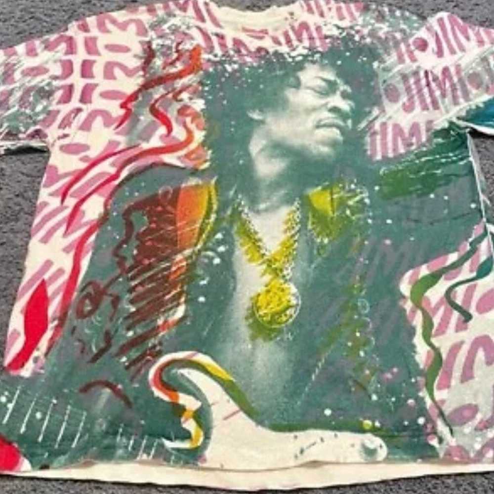 Rare, Vintage Jimi Hendrix Mens Hanes Graphic T-S… - image 1