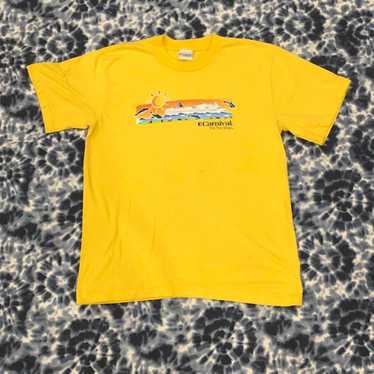 Vintage Y2k Yellow Carnival Cruise Shirt - image 1