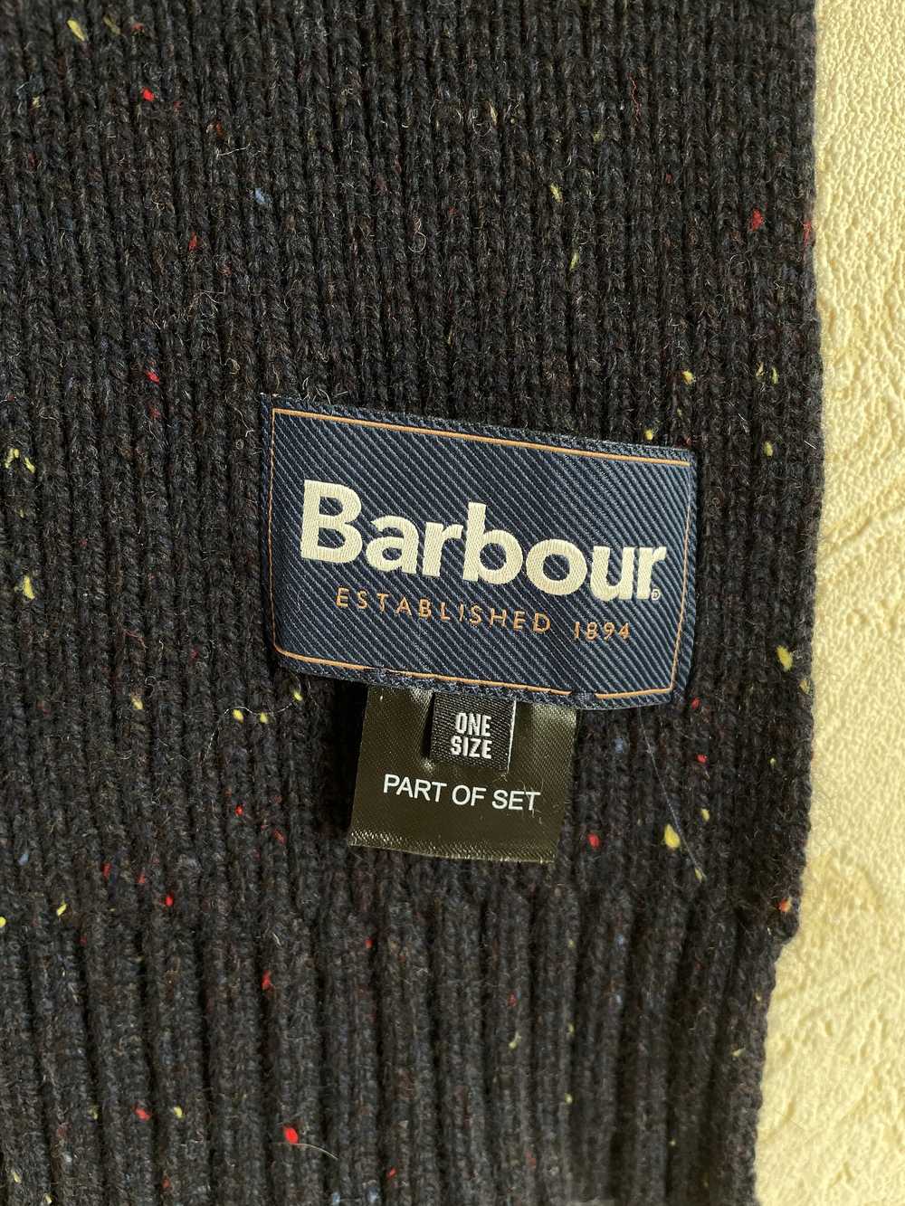 Barbour Barbour Wool Blend Navy Blue Long & Wide … - image 3