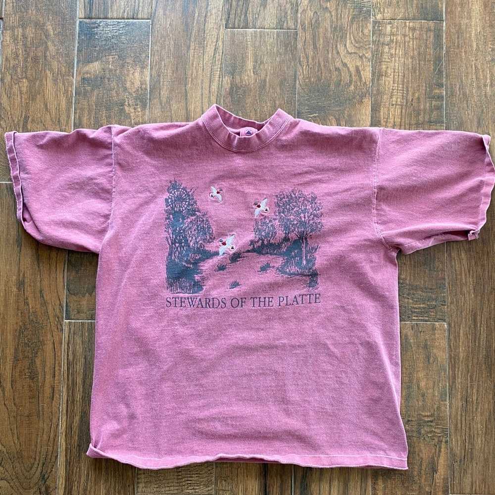 vintage t shirt / Stewards of the Platte/ embroid… - image 1