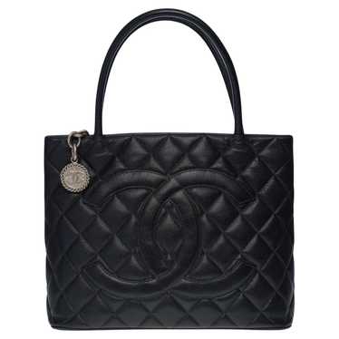 Chanel CHANEL Beautiful Cabas Medallion bag in bl… - image 1