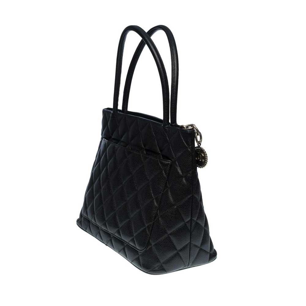 Chanel CHANEL Beautiful Cabas Medallion bag in bl… - image 3