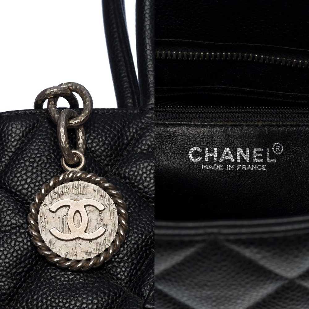 Chanel CHANEL Beautiful Cabas Medallion bag in bl… - image 5