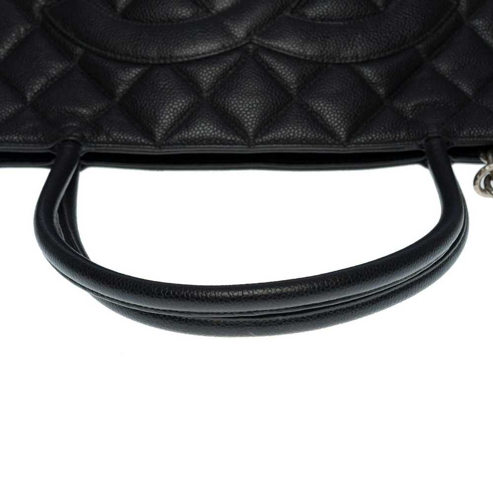 Chanel CHANEL Beautiful Cabas Medallion bag in bl… - image 8