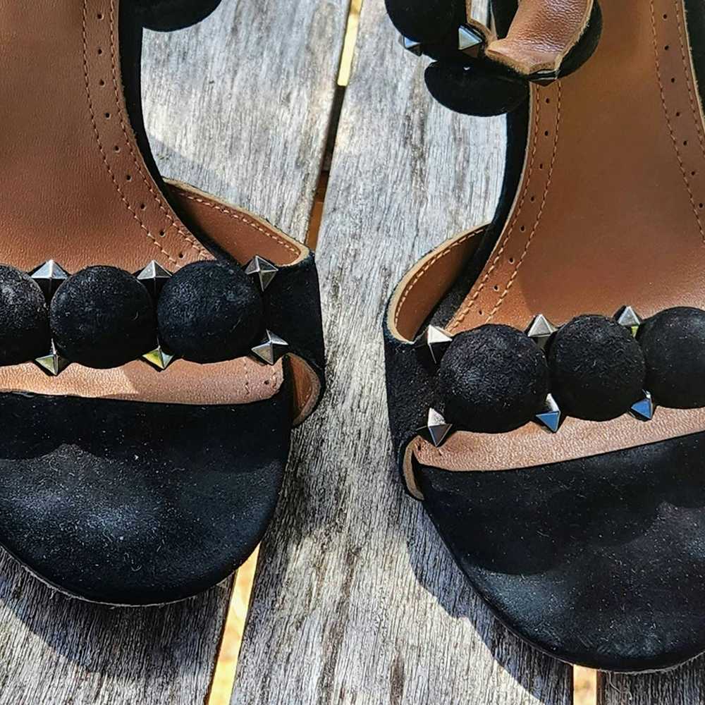Alaia Alaia Paris Velvet Studded Accents Sandals … - image 8