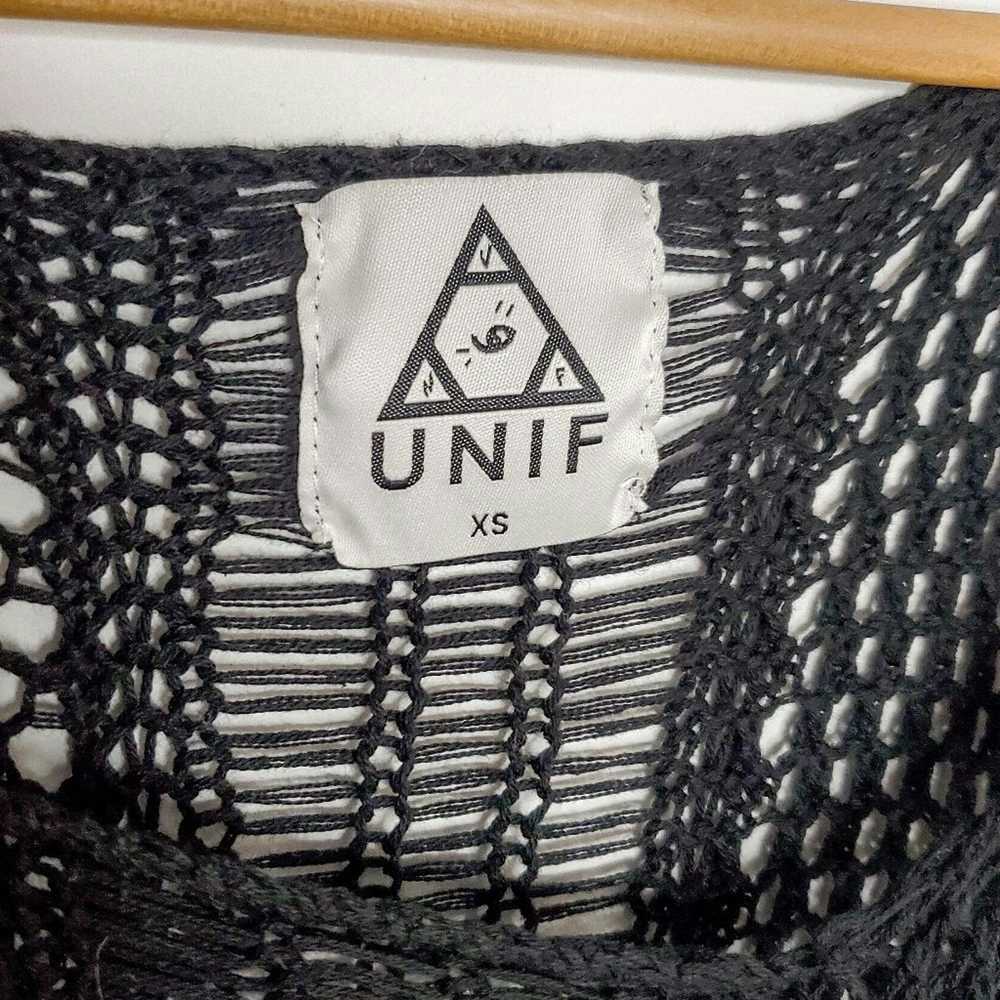 UNIF UNIF Black Crochet Open Knit Mesh 'Wren' Sle… - image 5