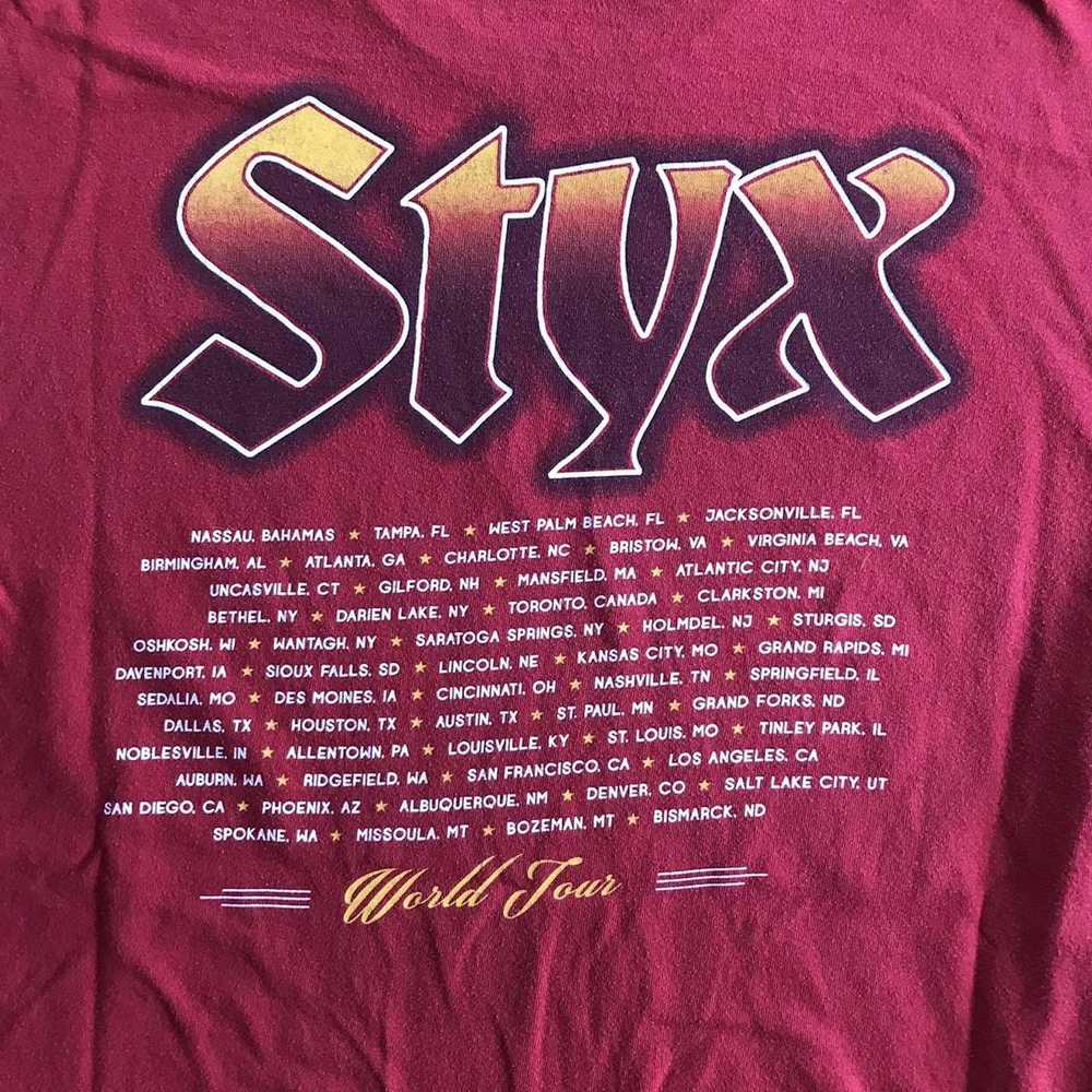 Tultex 2009 Styx World Tour T-shirt - image 2